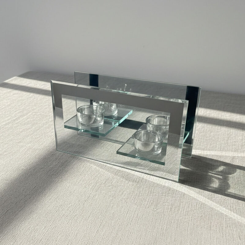 The Infinity Glow" Mirrored Candle Display