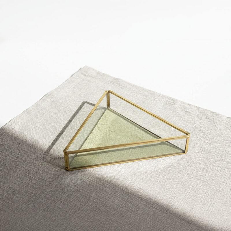 Geometric Glass Keepsake Tray - Multiple Shapes Available