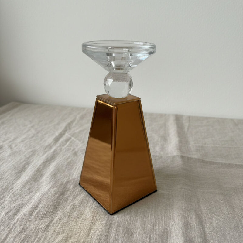 The Prism" Mirrored Taper Holder