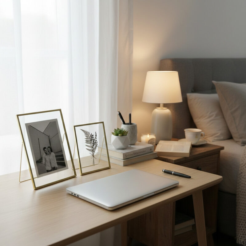 Classic Electroplated Gold Iron Photo Frame