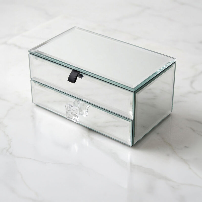 The Dual Reflect" Tiered Jewelry Chest
